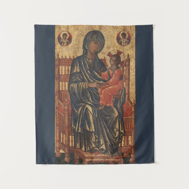 Tenture Madonna et Enfant l Eglise orthodoxe l catholique (Devant)