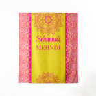 Magenta cerise jaune vif Mehndi fond photo