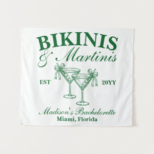 Tenture Maillots de bain sur mesure et martinis pour enter