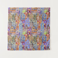 Maisons Cityscape, motif urbain sans soudure.