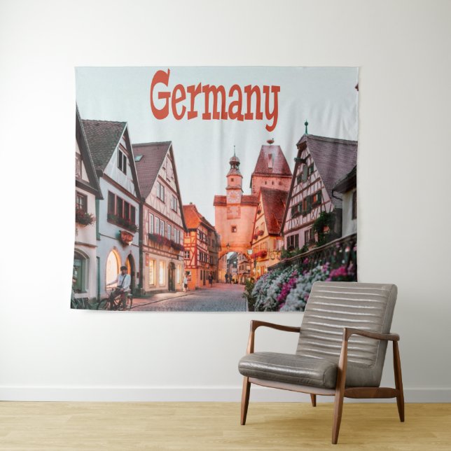Tenture Maisons de rangées Allemagne (En situation (horizontale))