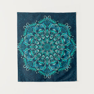 Tenture Mandala ethnique bleue. Copie de montage