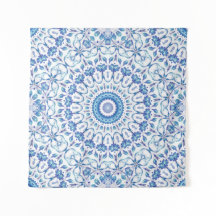 Mandala Floral Bleu