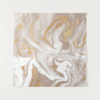 Marbre liquide beige, art de la ligne dorée.