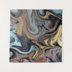 Tenture Marbre Nature Artwork Parties scintillant d'or