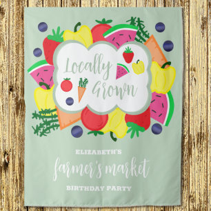 Tenture Marché des fermiers cultivés localement Anniversai