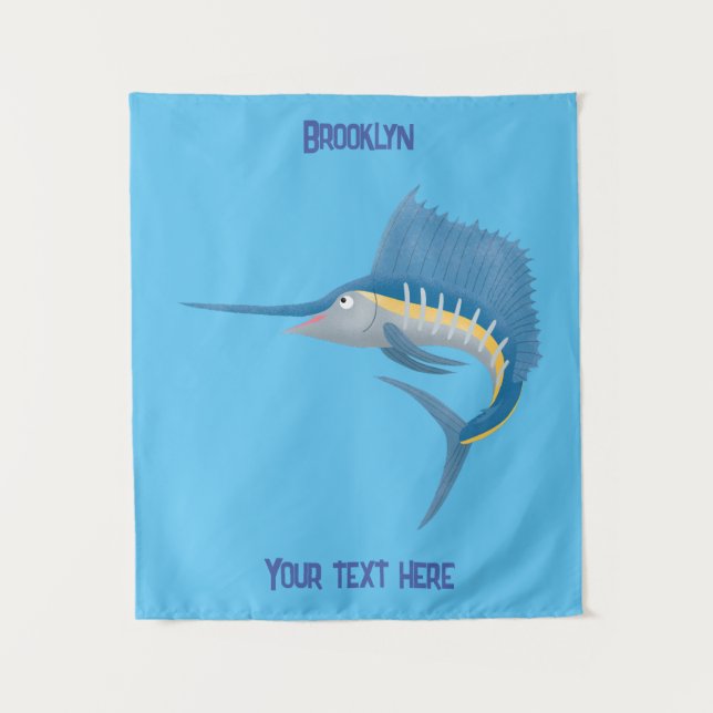 Tenture Marée de plaisance de l'espadon (Devant)