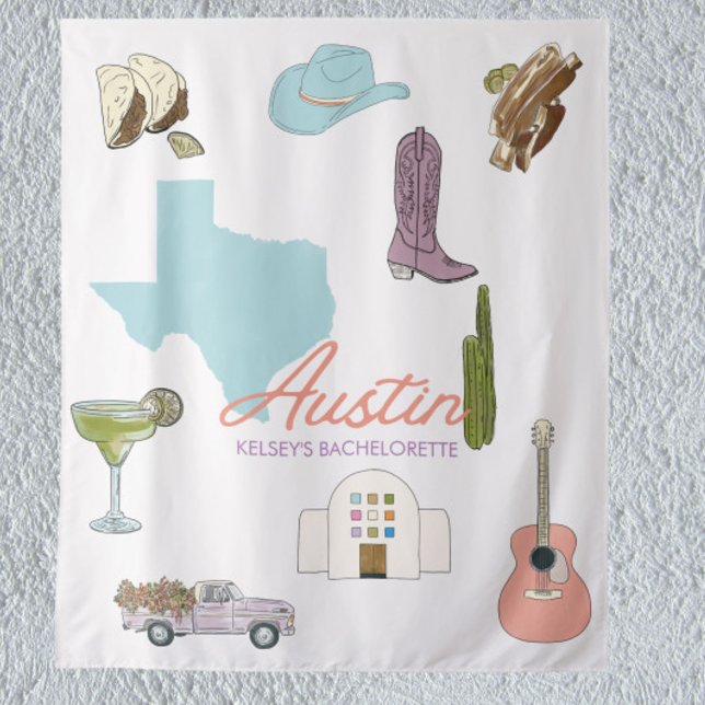 Tenture Mariage Austin Texas Bachelorette (Créateur téléchargé)