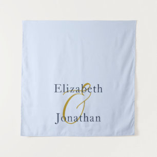 Tenture Mariage bleu opulent