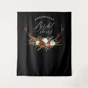 Tenture Mariage champêtre avec décoration florale en terre