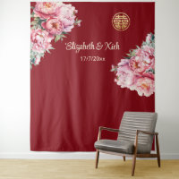 Mariage chinois Peony Cream Bienvenue