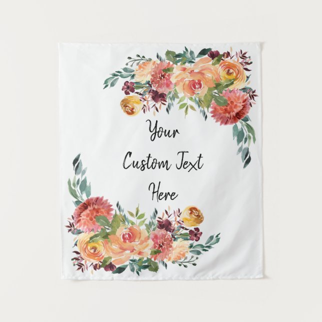 Tenture mariage d'automne Retour Drop, automne Photo Booth (Devant)