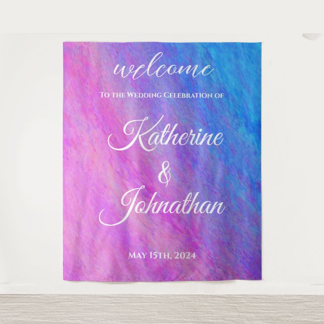 Tenture Mariage de mer Stardust Welcom- (Devant)