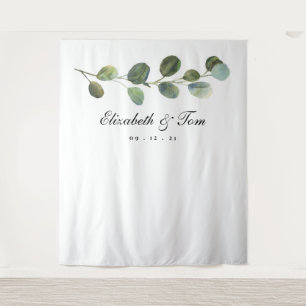 Tenture Mariage de verdure fond, Photo Booth Prop