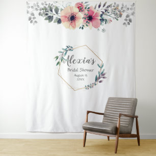 Tenture Mariage Élégant sur le Thème Botanique