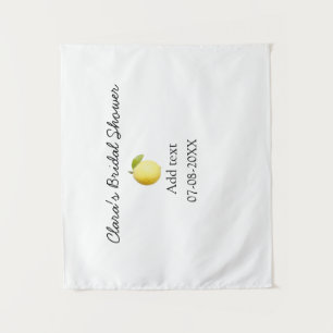 Tenture Mariage lemon simple moderne minimaliste rustique 