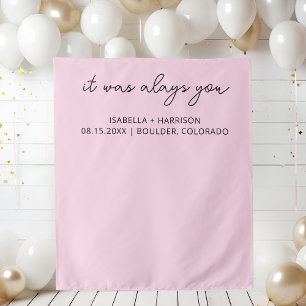 Tenture Mariage moderne Accueil personnalisé Boho Wedding 