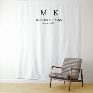 Tenture Mariage Noir & Blanc
