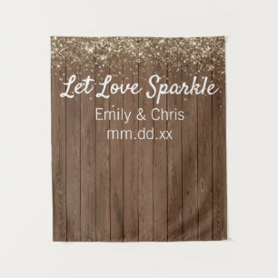 Tenture Mariage rustique Contexte Champagne Photo Booth Go