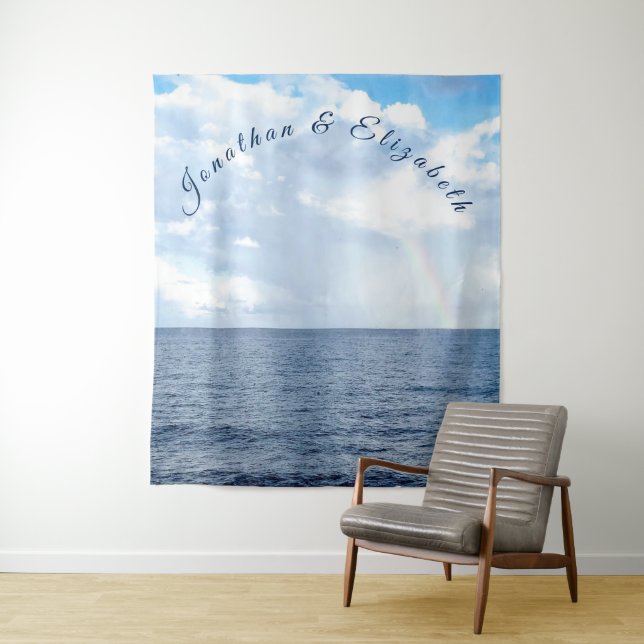 Tenture Mariage Thème Sous les Mers (En situation)