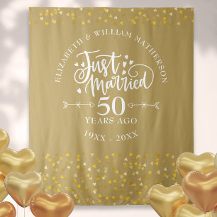 Tenture Mariés depuis 50 ans - Anniversaire de mariage en 