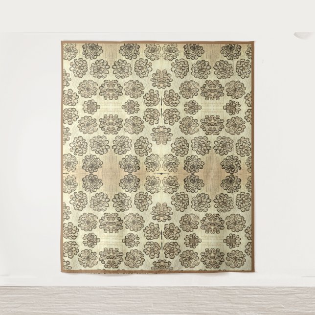 Tenture Marigolds Sepia (Devant)