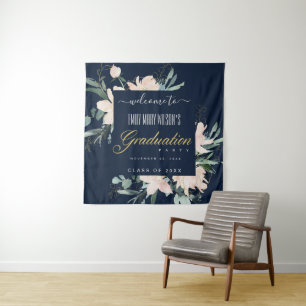 TENTURE MARINE OR BLUSH FLORAL GRADUTY PARTY BIENVENUE