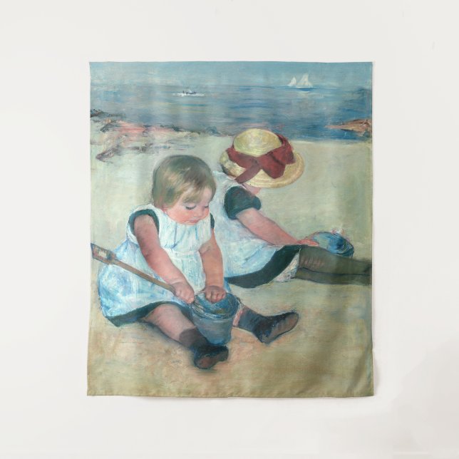 Tenture Mary Cassatt - Enfants jouant sur la plage (Devant)