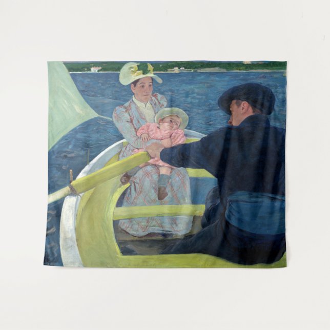Tenture Mary Cassatt - La fête de la navigation (Devant (Horizontal))