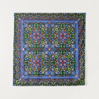 Matthew Digby Wyatt Textile Design en bleu vert