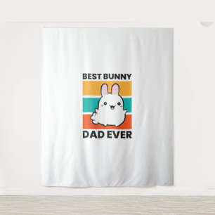 Tenture Meilleur Bunny Papa Jamais Lapin mignon lapin lapi