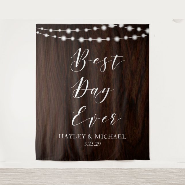 Tenture Meilleur Jour de Tous les Temps Fond de Photograph (Devant)