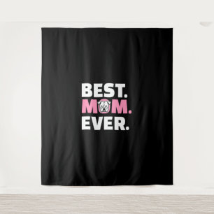 Tenture Meilleure maman de chien anglaises amoureuse de bo