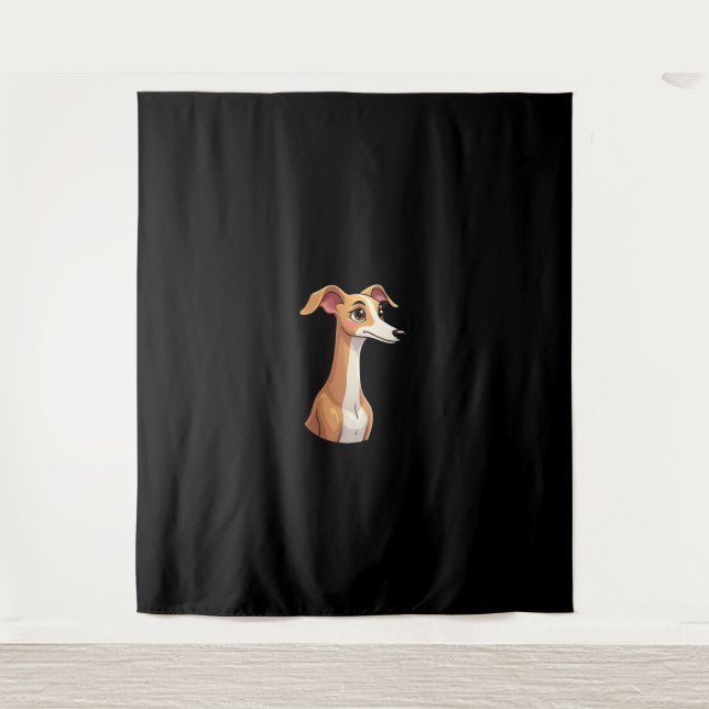 Tenture Meilleure vie avec Arabian Greyhound Long Sleeve T (Devant)