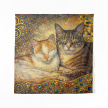 Meilleurs amis de chat inspirés de Klimt