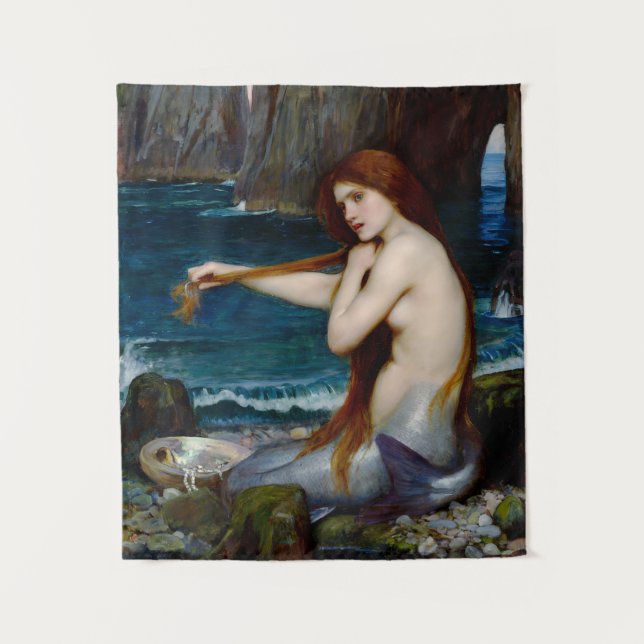 Tenture Mermaid John William Waterhouse Peinture (Devant)