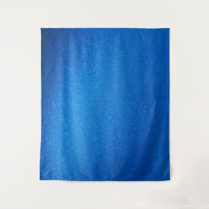 Tenture métalique bleu