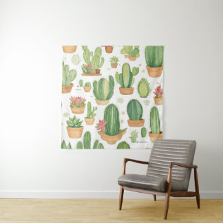 Tenture Mexican Cactus Oasis Wallpaper