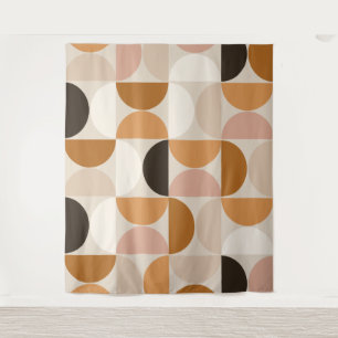 Tenture Mid Century Moderne Rétro Motif Brown Tons de la T