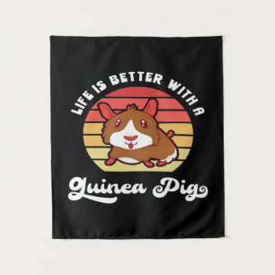 Tenture Mieux Vivre Au Coucher Du Soleil Avec Un Cochon De