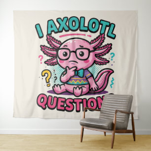 Tenture Mignon Je Questions Axolotl nerd aztec avec lunett