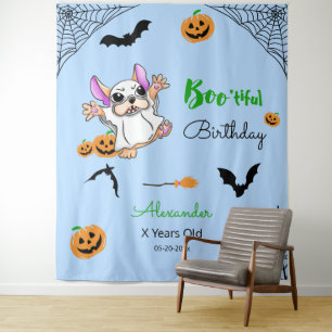 Tenture Mignons fantômes citrouille Halloween Anniversaire