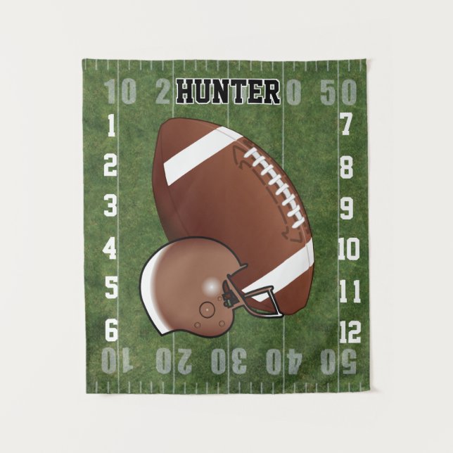 Tenture Milestone Baby Photo Prop Football 🏈 Sport (Devant)