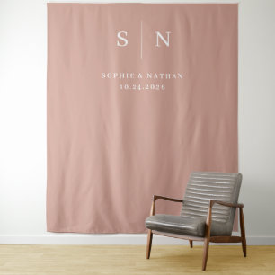 Tenture Minimal et chic   Terracotta et Mariage blanc