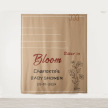 Minimalist Baby In Bloom Wildflower Baby Shower