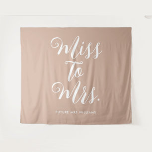 Tenture Miss à Mme Retro Desert Thème Beige Bachelorette