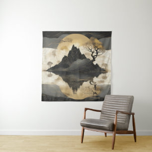 Tenture Misty Mountain Black & Gold