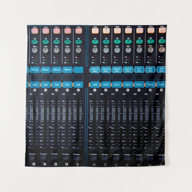 Tenture mixeur audio Studio, équipement technologique pour (Devant)