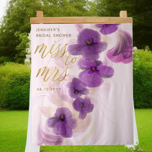 Tenture Mlle Elegant Purple Orchid Bridal Contexte