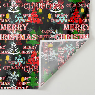 Tenture Modèle de texte décoratif Joyeux Noël